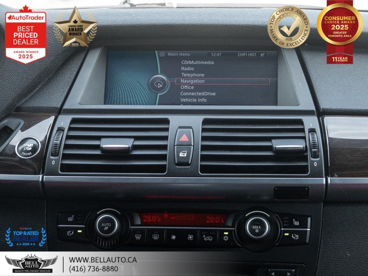 2013 BMW X6 35i NAVI B.CAM SUNROOF REDLTHR NOACCIDENT Toronto ON