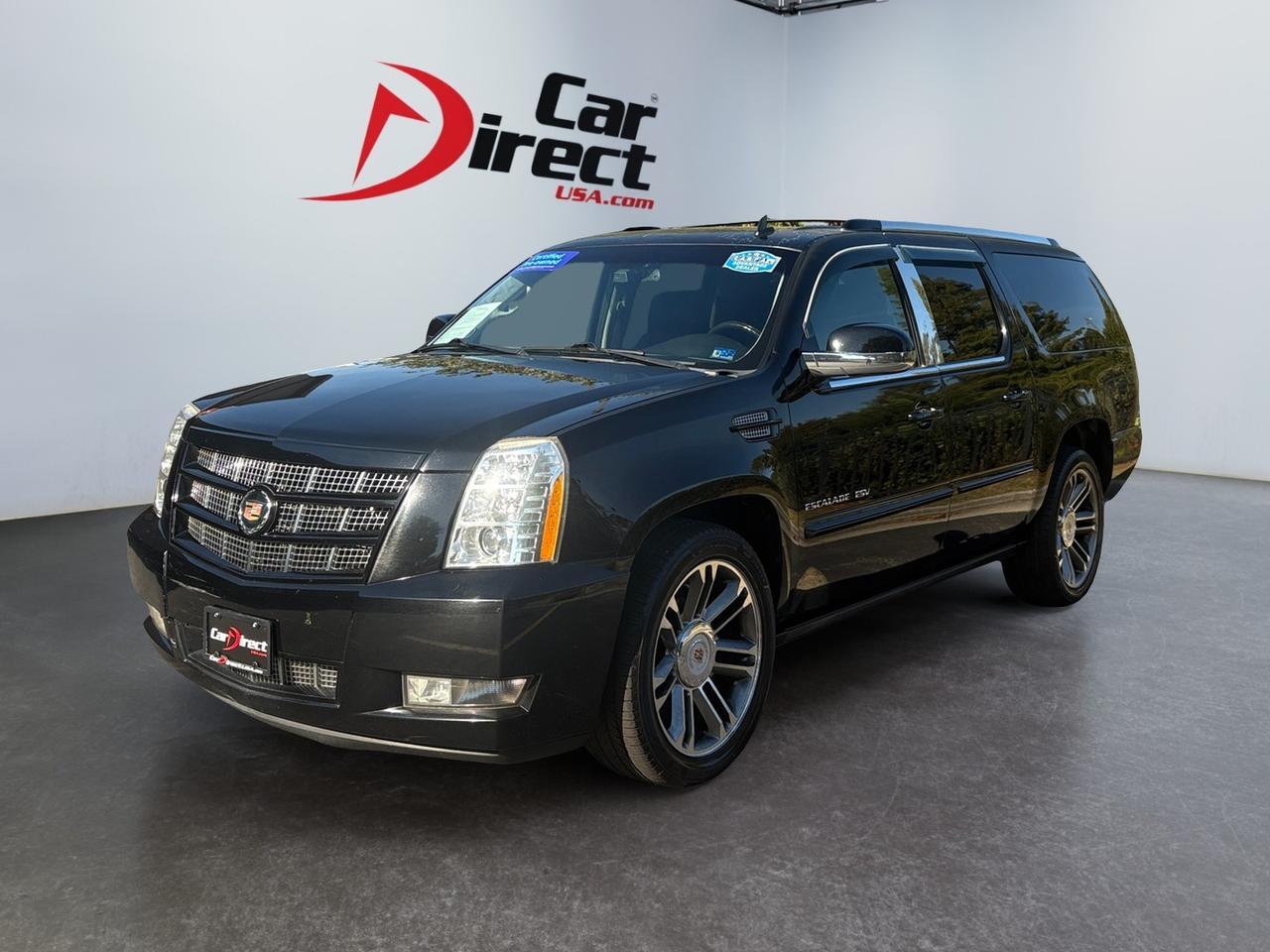 2013 Cadillac Escalade ESV Premium, POWER RUNNING BOARDS, TOW PACKAGE, POWER LIFTGATE, SUNROOF, APPLE CARPLAY/ANDROID AUTO, POWER 3RD ROW, LOW MILEAGE, RIDE PREMIUM!