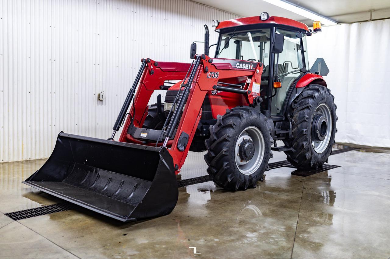 2013 Case IH Farmall 95 MFWD Tractor Loader Red Deer AB