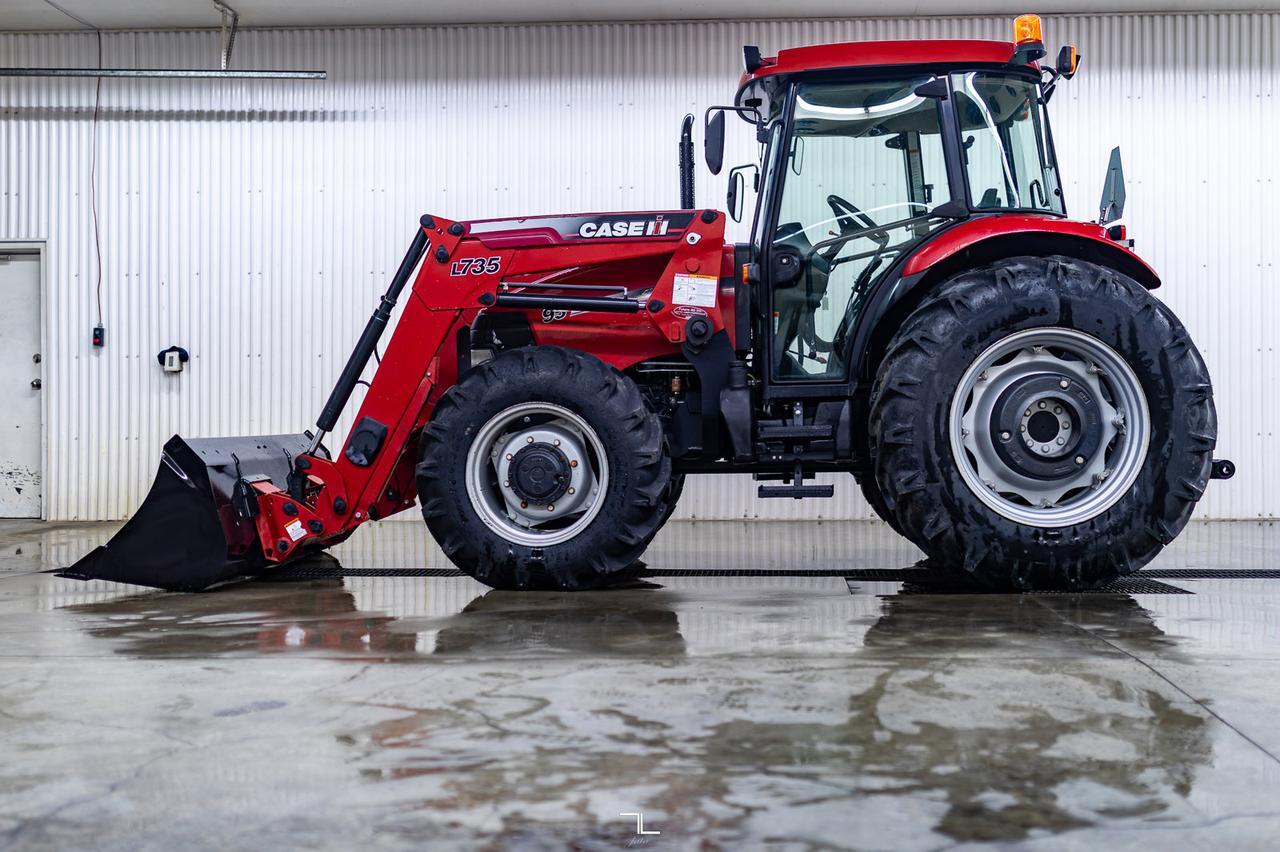 2013 Case IH Farmall 95 MFWD Tractor Loader Red Deer AB