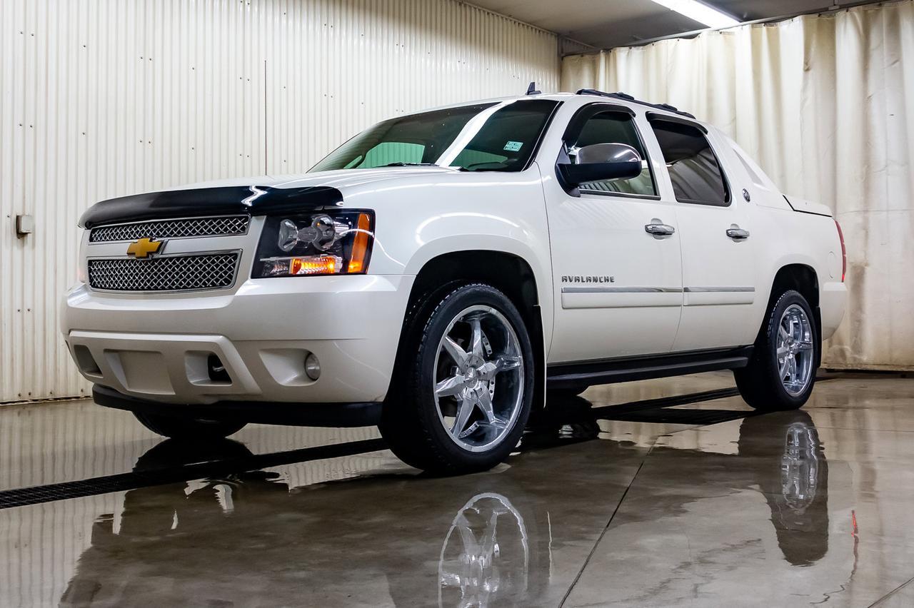 2013 Chevrolet Avalanche 4x4 Crew Cab LTZ Black Diamond Leather Roof Nav DVD Red Deer AB