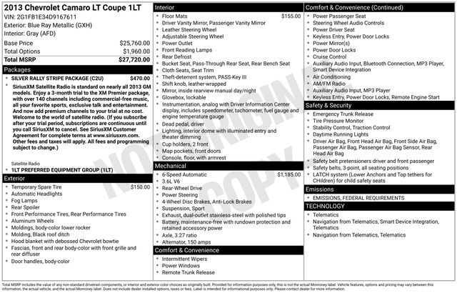 2013 Chevrolet Camaro 1LT Raleigh NC