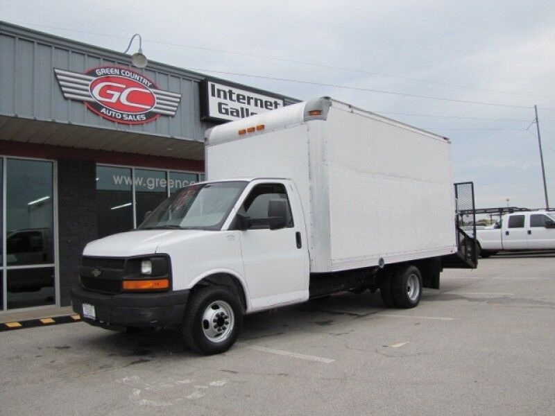 2013 Chevrolet Express 3500 14' Box Van Landscapers Ramp Collinsville OK