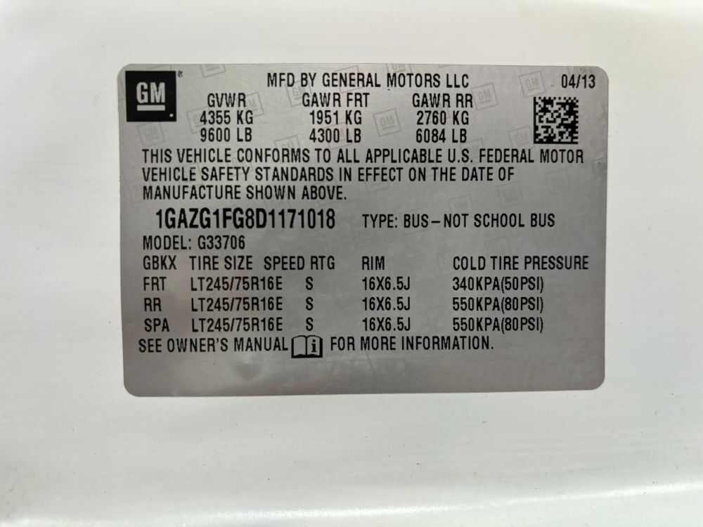 2013 Chevrolet Express 3500 LT Franklin OH