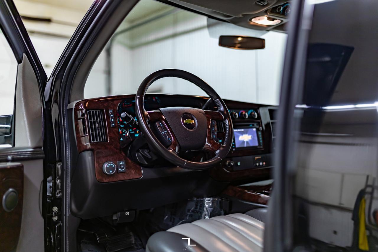 2013 Chevrolet Express AWD Explorer Conversion Van Leather DVD Red Deer AB