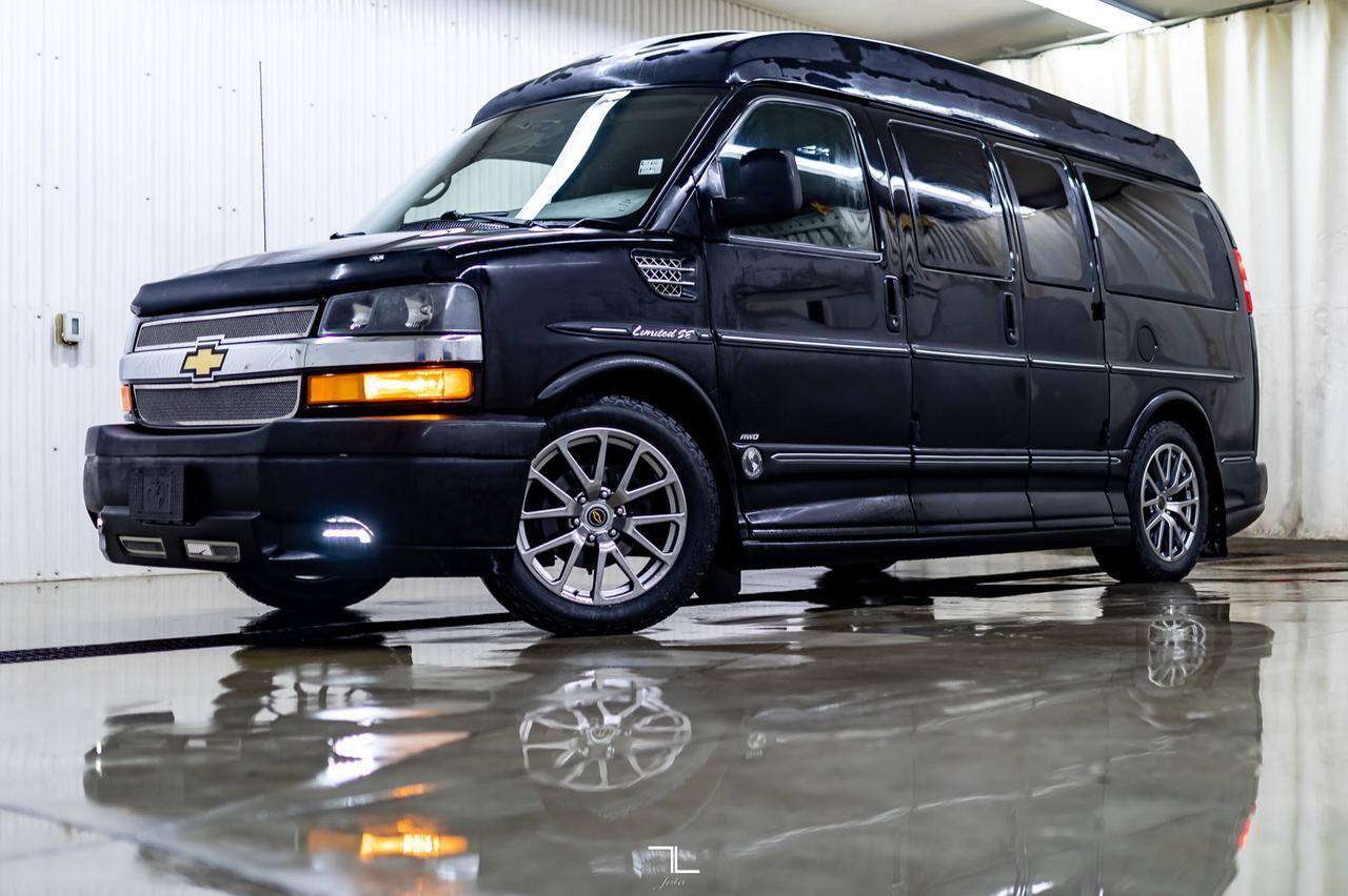 2013 Chevrolet Express AWD Explorer Conversion Van Leather DVD Red Deer AB