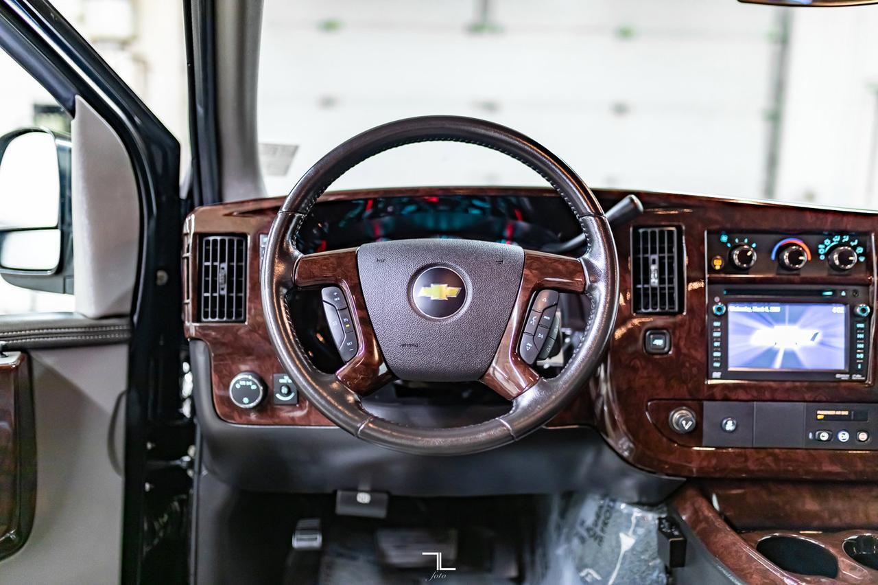 2013 Chevrolet Express AWD Explorer Conversion Van Leather DVD Red Deer AB