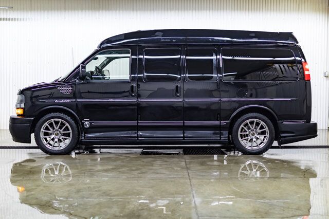 2013 Chevrolet Express AWD Explorer Conversion Van Leather DVD Red Deer AB