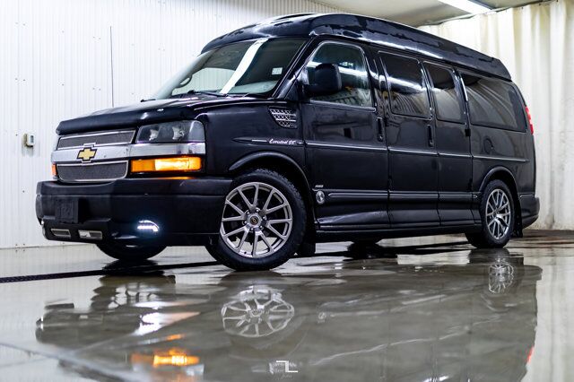 2013 Chevrolet Express AWD Explorer Conversion Van Leather DVD Red Deer AB