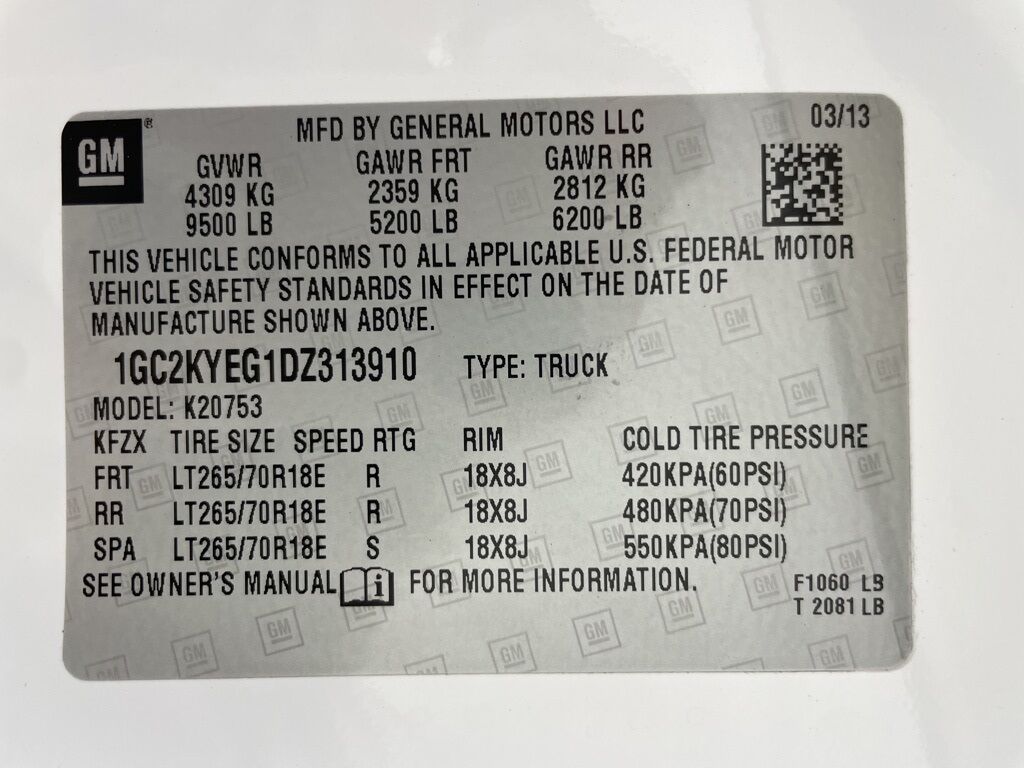 2013 Chevrolet Silverado 2500HD 4x4 Double Cab LTZ Minocqua WI