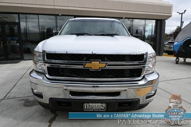 2013 Chevrolet Silverado 2500HD LT / 4X4 / Crew Cab / 6.6L Turbo Diesel / Premium Cloth Seats / Power Mirrors, Windows, & Locks / Bluetooth / Aux Input / Automatic Climate Control / Front Bench / Seats 6 / Only 54K Miles / Tow Pkg / 1-Owner Anchorage AK