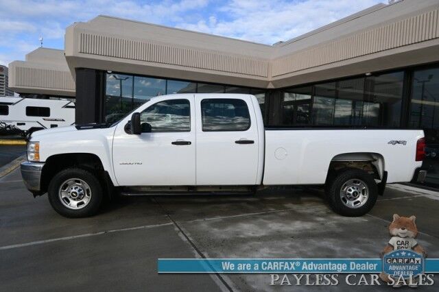 2013 Chevrolet Silverado 2500HD WT / 4X4 / 6.6L Duramax Diesel / Crew Cab / Seats 6 / Power Locks / AUX Input / Cruise Control / Air Conditioning / Bed Liner / Block Heater / Tow Pkg / Only 70K Miles / 1-Owner Anchorage AK