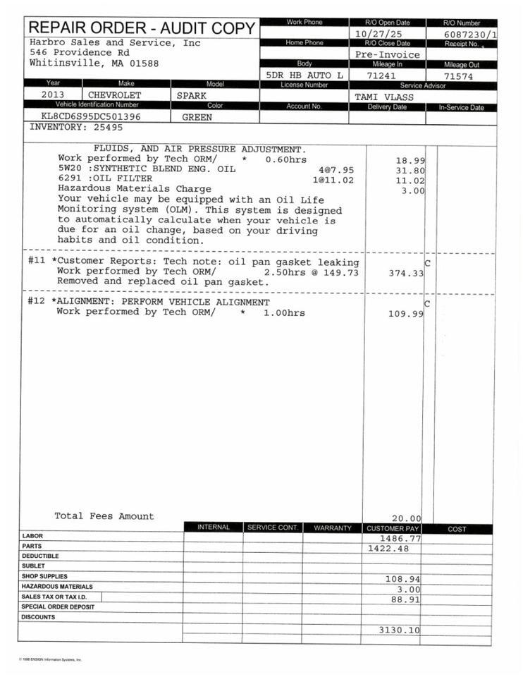 2013 Chevrolet Spark LT - 1 OWNER - FULLY SERVICED - NEW TIRES Webster MA