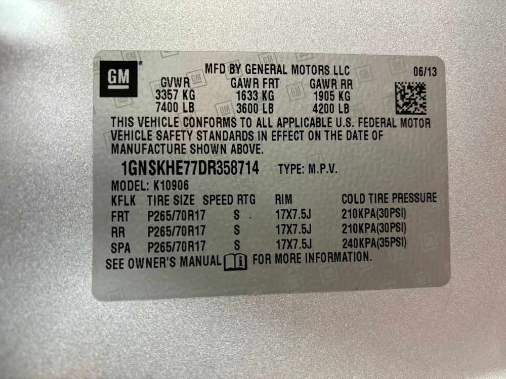 2013 Chevrolet Suburban 1500 LS Franklin OH