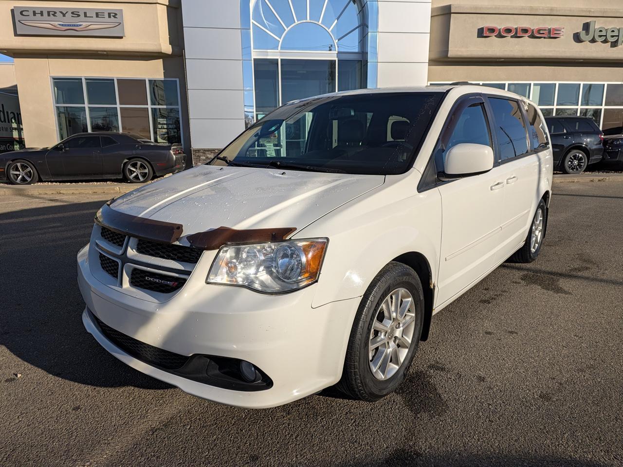 2013 Dodge Grand Caravan RT FWD | V6 Pentastar | Stone White | Power Liftgate | Power Sliding Doors | Black Interior Redwater AB