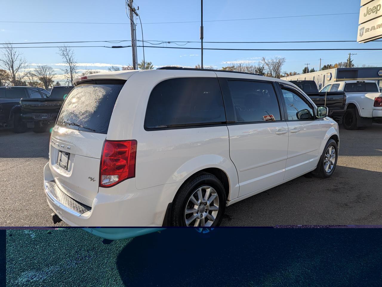2013 Dodge Grand Caravan RT FWD | V6 Pentastar | Stone White | Power Liftgate | Power Sliding Doors | Black Interior Redwater AB