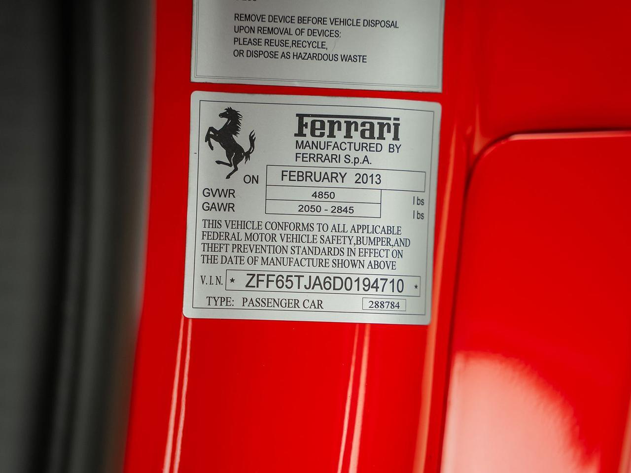 2013 Ferrari California Base Ft Lauderdale FL