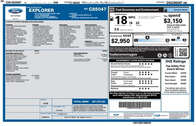 2013 Ford Explorer Sport Raleigh NC