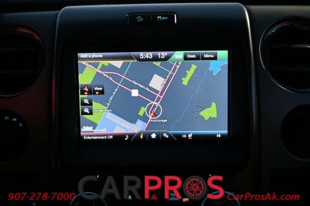 2013 Ford F-150 FX4 - 3.5L Ecoboost V6 - Automatic - 4X4 - Luxury Package - Keyless Entry - Moonroof - Foglights - Auto Start - Power Heated & Cooled Leather Seats - Navigation - Bluetooth - Backup Camera - Bed Liner - Block Heater - Tow Package Anchorage AK