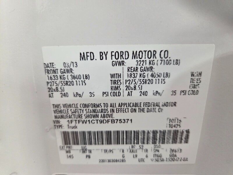 2013 Ford F-150 Platinum 2WD 3.5L V6 Ecoboost GPS Camera Sunroof Bed Cover FREE WARRANTY Arlington TX