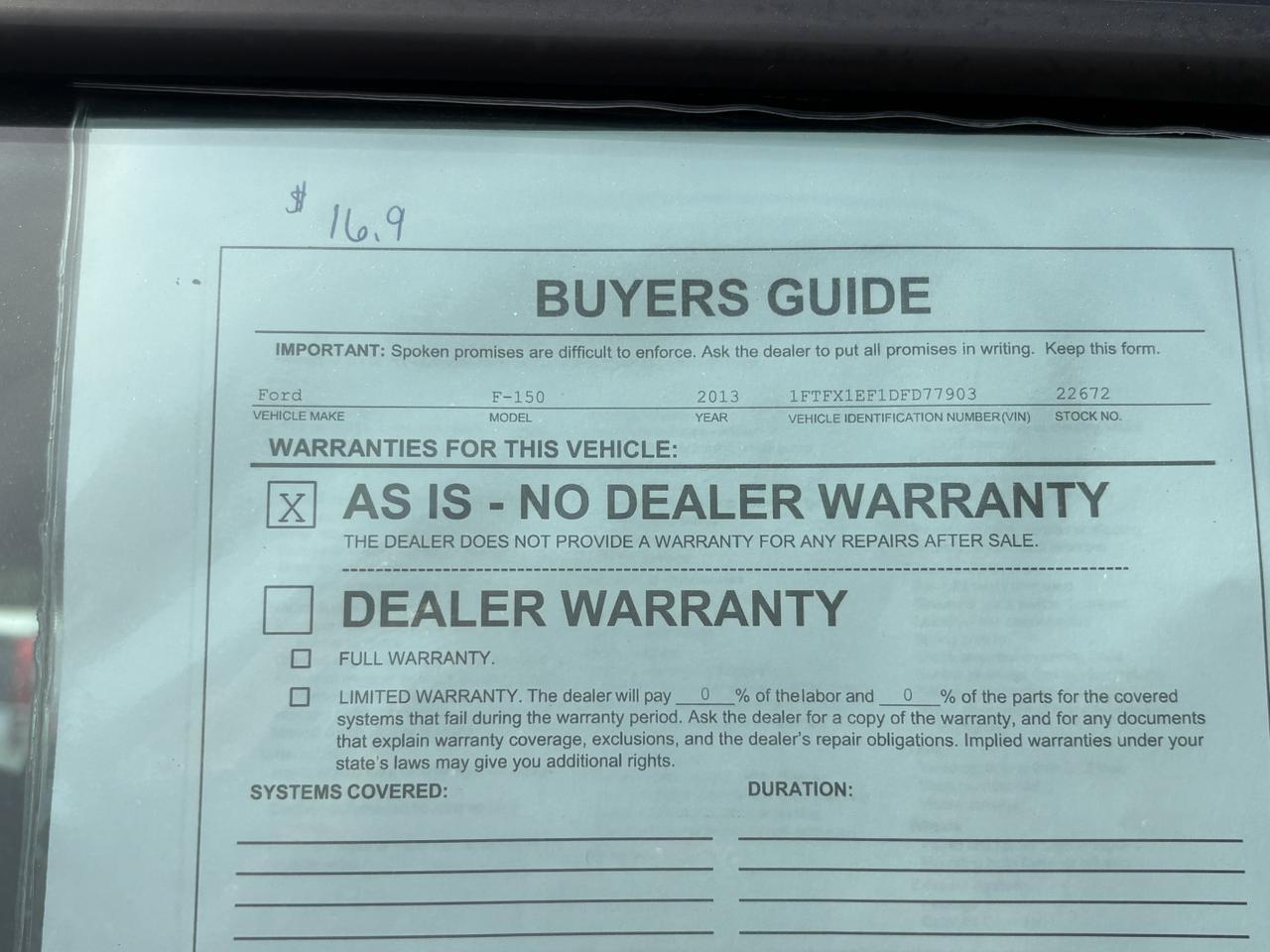 2013 Ford F-150 STX SuperCab 6.5-ft. Bed 4WD Meridian MS