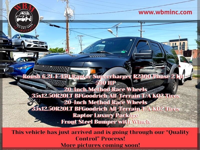 2013 Ford F-150 SVT Raptor SuperCrew 4WD w/ Luxury Package