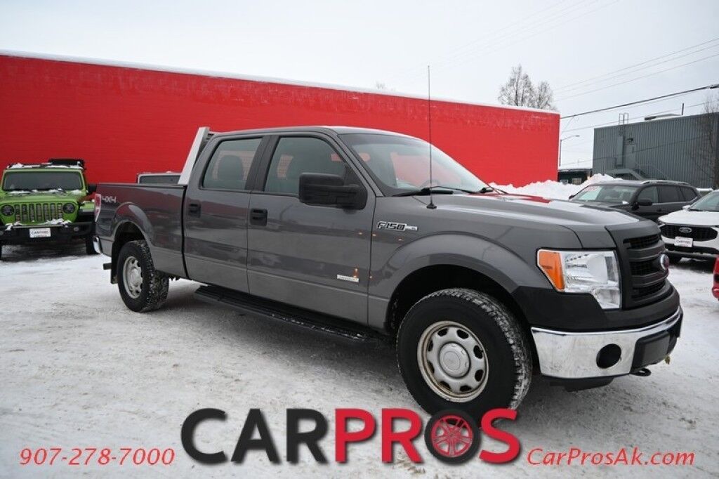 2013 Ford F-150 XL - Crew Cab - 3.5L V6 Ecoboost - 4X4 - Plus Pkg - Cab Guard - Bluetooth - Running Boards - Skid Plates - 36 Gallon Tank - Trailer Brakes - Fog Lights - Tow Pkg - Only 94K Miles Anchorage AK