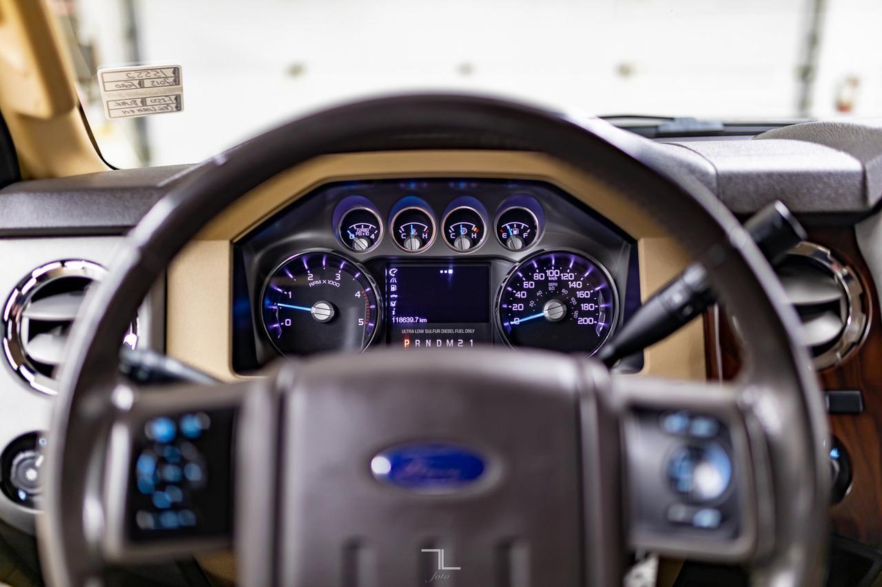 2013 Ford F-250 4x4 Crew Cab Lariat Diesel Leather Nav BCam Red Deer AB