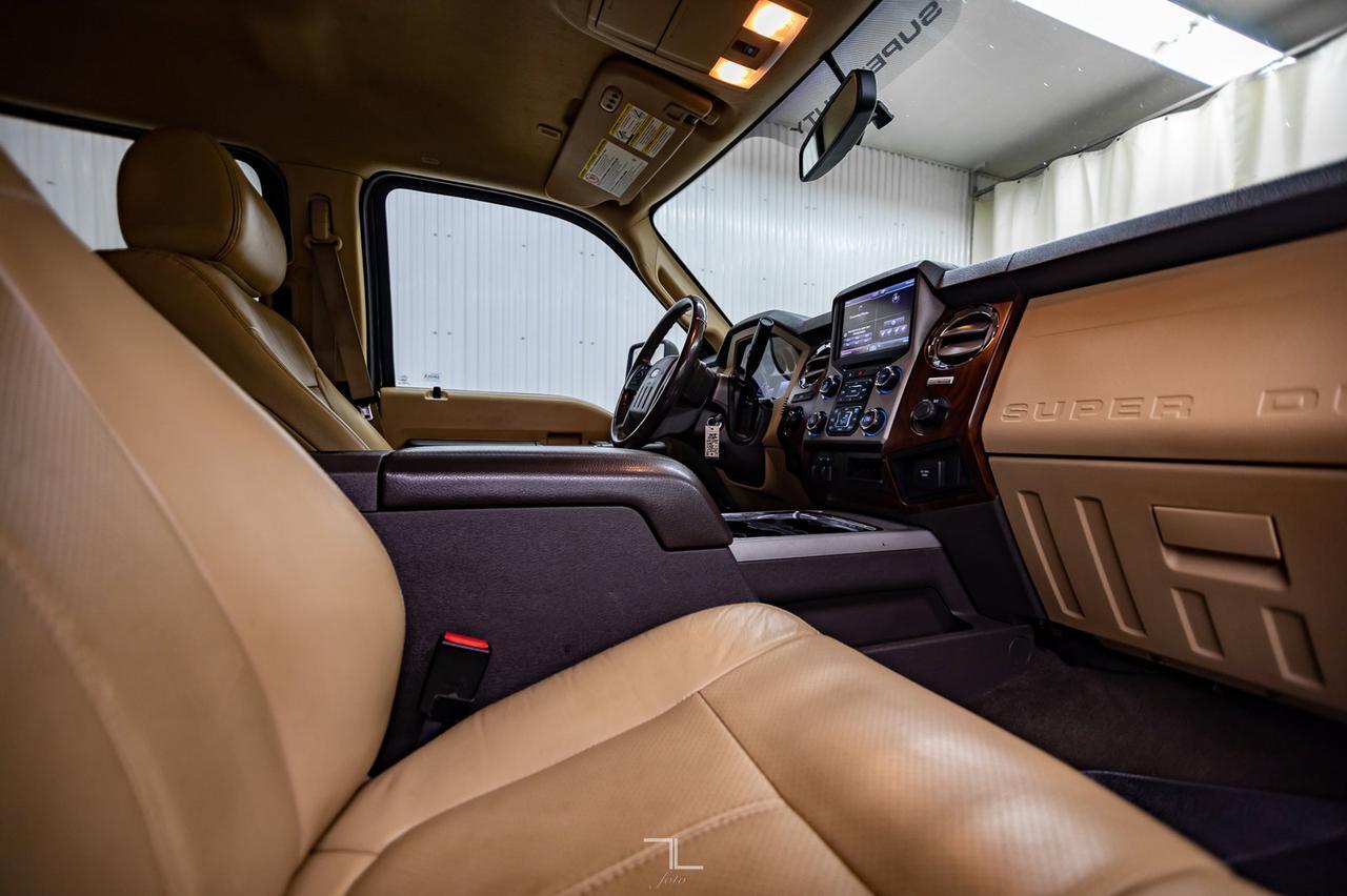 2013 Ford F-250 4x4 Crew Cab Lariat Diesel Leather Nav BCam Red Deer AB