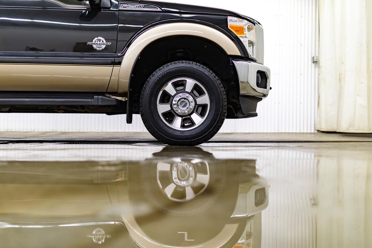 2013 Ford F-250 4x4 Crew Cab Lariat Diesel Leather Nav BCam Red Deer AB