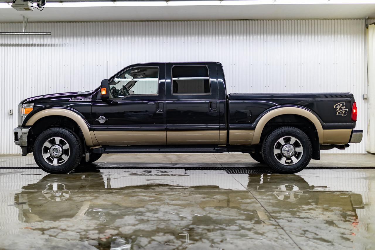 2013 Ford F-250 4x4 Crew Cab Lariat Diesel Leather Nav BCam Red Deer AB