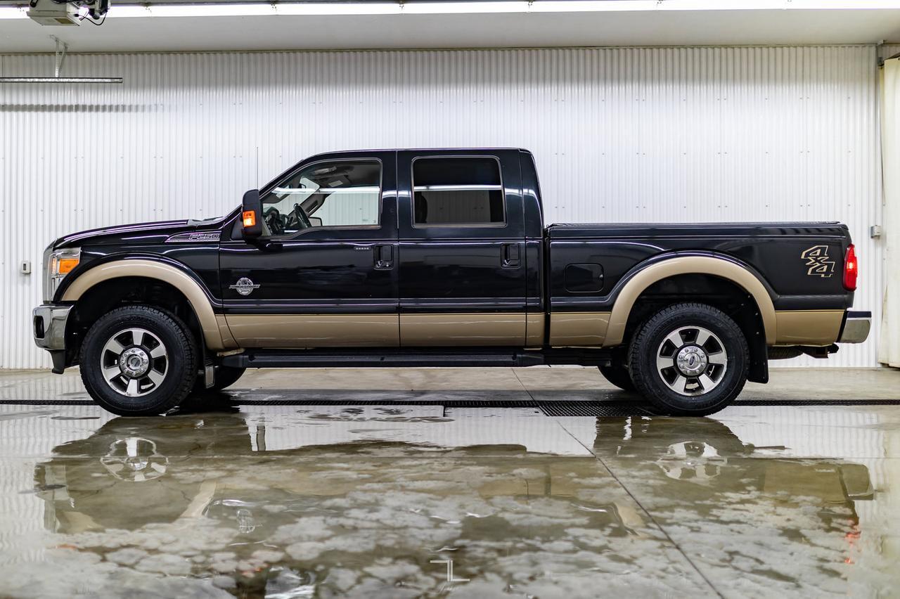 2013 Ford F-250 4x4 Crew Cab Lariat Diesel Leather Nav BCam Red Deer AB