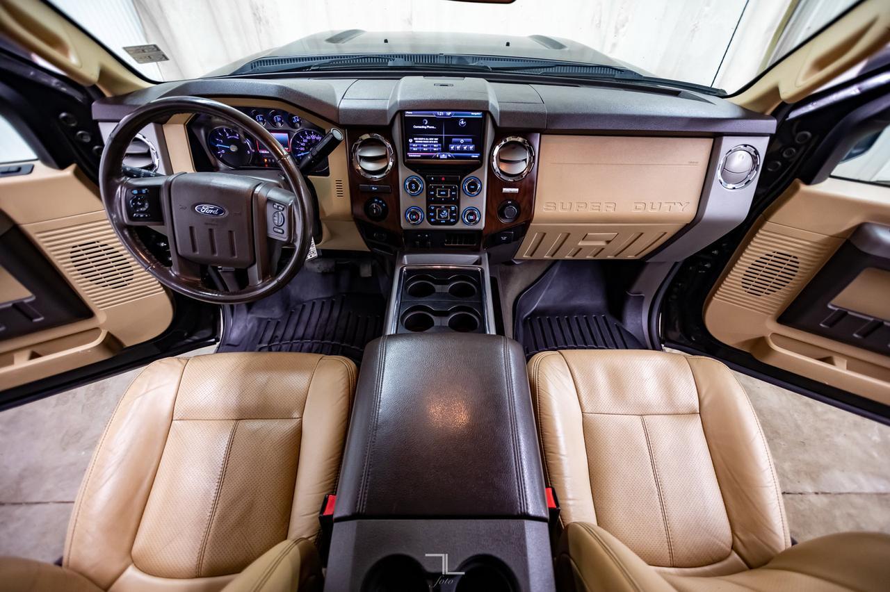 2013 Ford F-250 4x4 Crew Cab Lariat Diesel Leather Nav BCam Red Deer AB