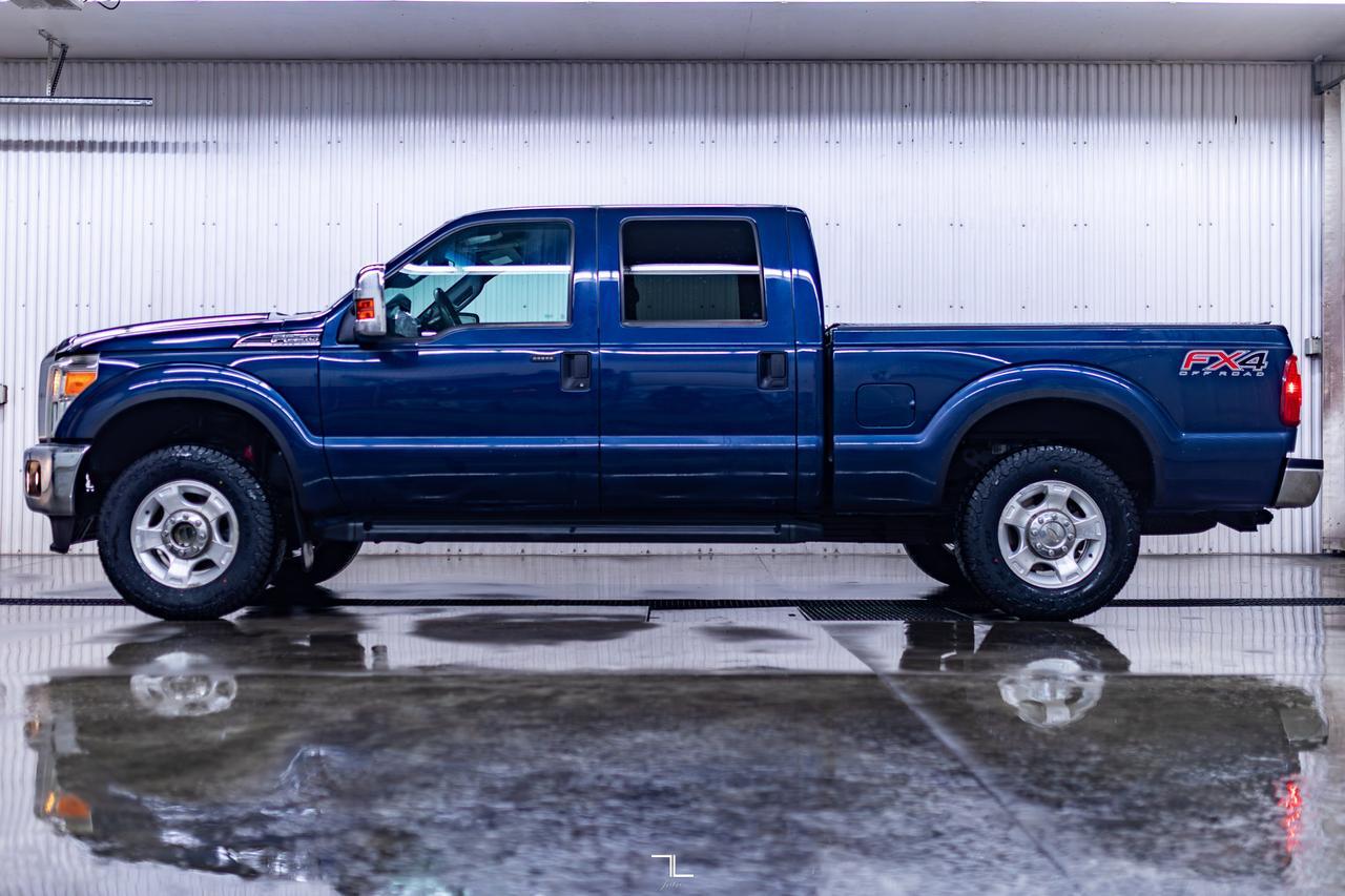 2013 Ford F-250 4x4 Crew Cab XLT FX4 BCam Topper Red Deer AB