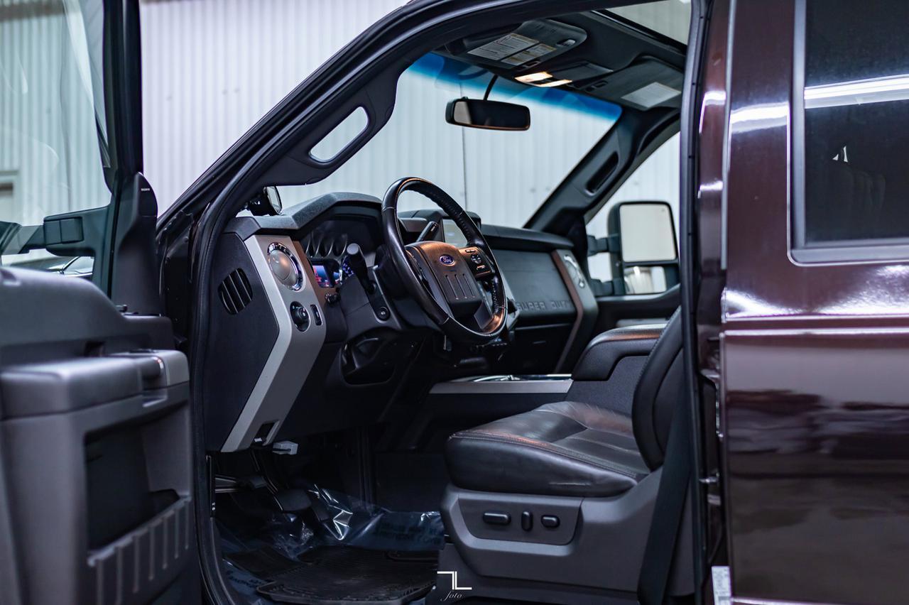 2013 Ford F-350 4x4 Crew Cab Lariat FX4 Diesel Leather Roof Nav Red Deer AB