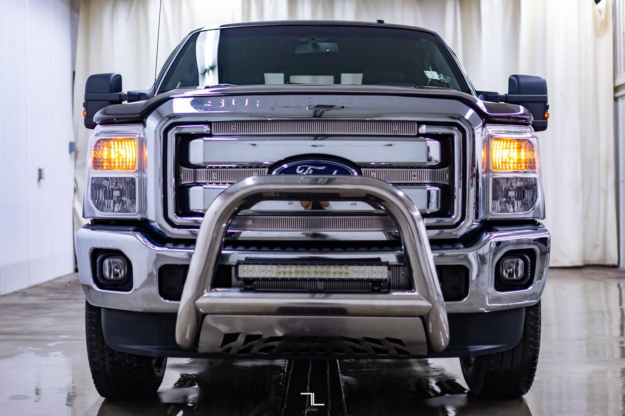 2013 Ford F-350 4x4 Crew Cab Lariat FX4 Diesel Leather Roof Nav Red Deer AB