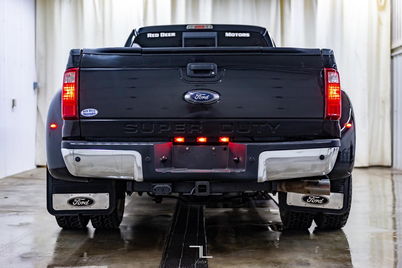 2013 Ford F-350 4x4 Crew Cab Lariat FX4 Dually Diesel Leather Roof Nav Red Deer AB