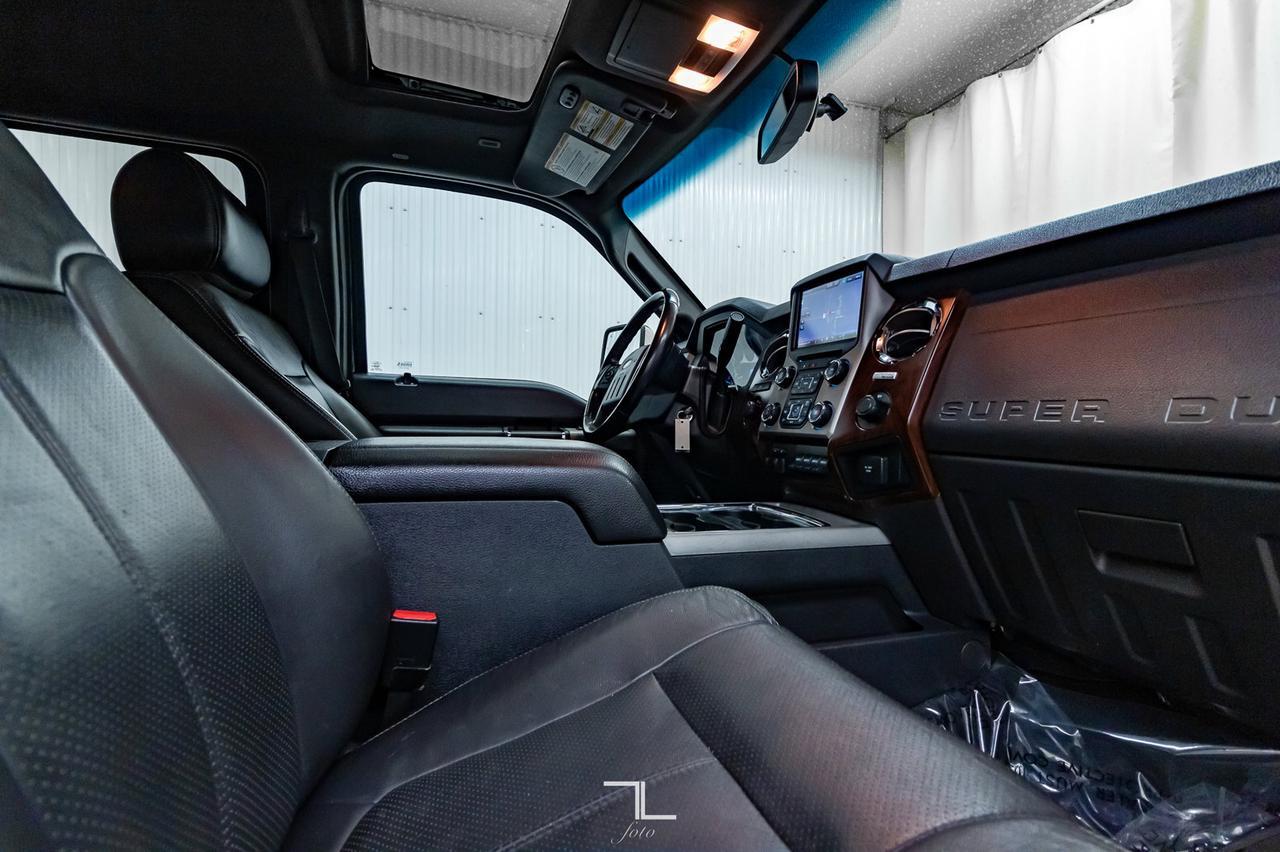 2013 Ford F-350 4x4 Crew Cab Lariat FX4 Dually Diesel Leather Roof Nav Red Deer AB