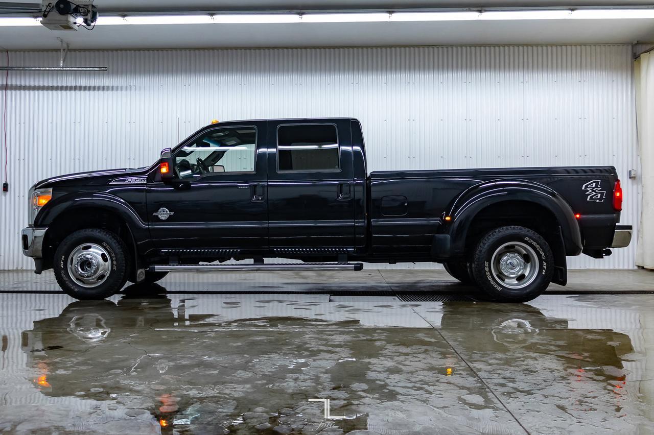 2013 Ford F-350 4x4 Crew Cab Lariat FX4 Dually Diesel Leather Roof Nav Red Deer AB