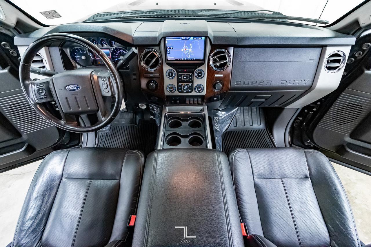 2013 Ford F-350 4x4 Crew Cab Lariat FX4 Dually Diesel Leather Roof Nav Red Deer AB