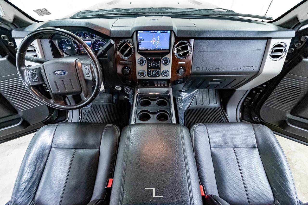 2013 Ford F-350 4x4 Crew Cab Lariat FX4 Dually Diesel Leather Roof Nav Red Deer AB