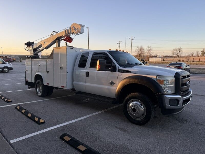 2013 Ford F-550 4x4 Diesel Utilty Stellar 7621 Crane XL Collinsville OK