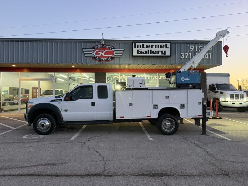 2013 Ford F-550 4x4 Diesel Utilty Stellar 7621 Crane XL Collinsville OK
