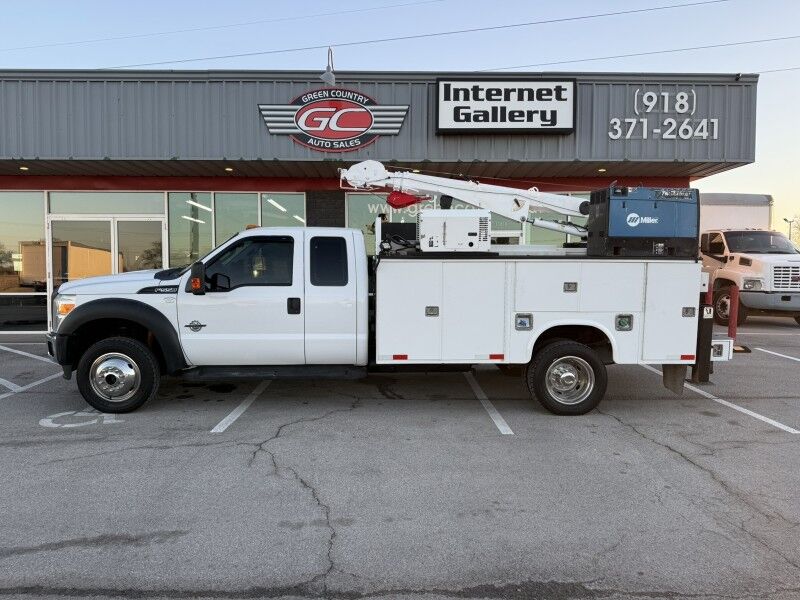 2013 Ford F-550 4x4 Diesel Utilty Stellar 7621 Crane XL Collinsville OK