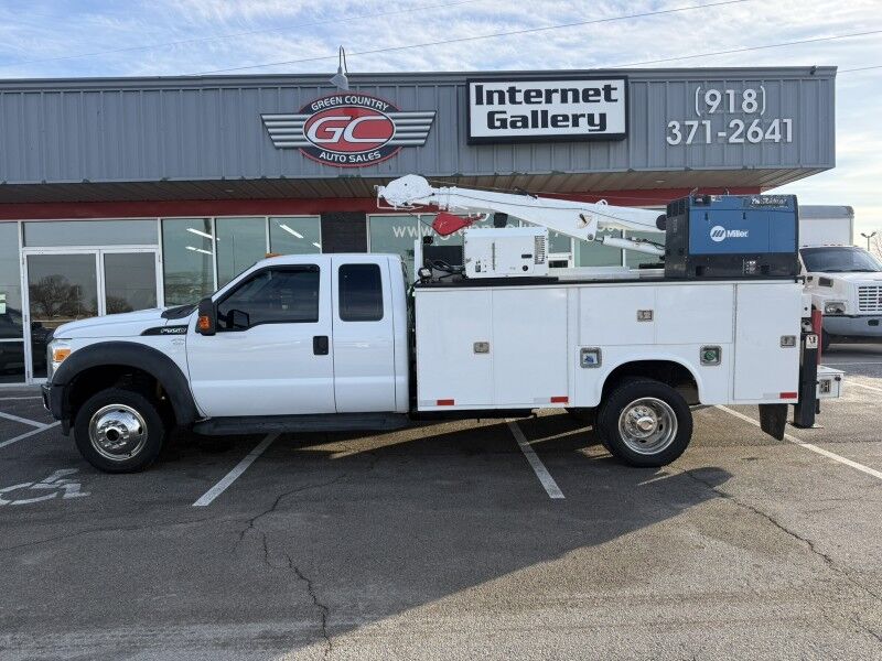 2013 Ford F-550 4x4 Diesel Utilty Stellar 7621 Crane XL Collinsville OK