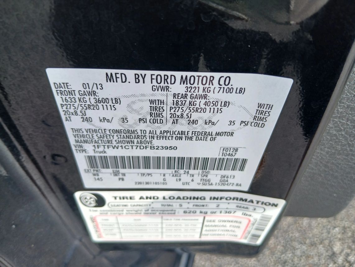 2013 Ford F150 SuperCrew Cab Platinum Pickup 4D 5 1/2 ft Maitland FL