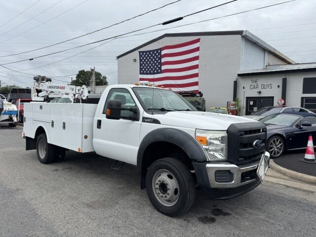 2013 Ford F450 11' Service Body w 4000lb Crane Truck XLT