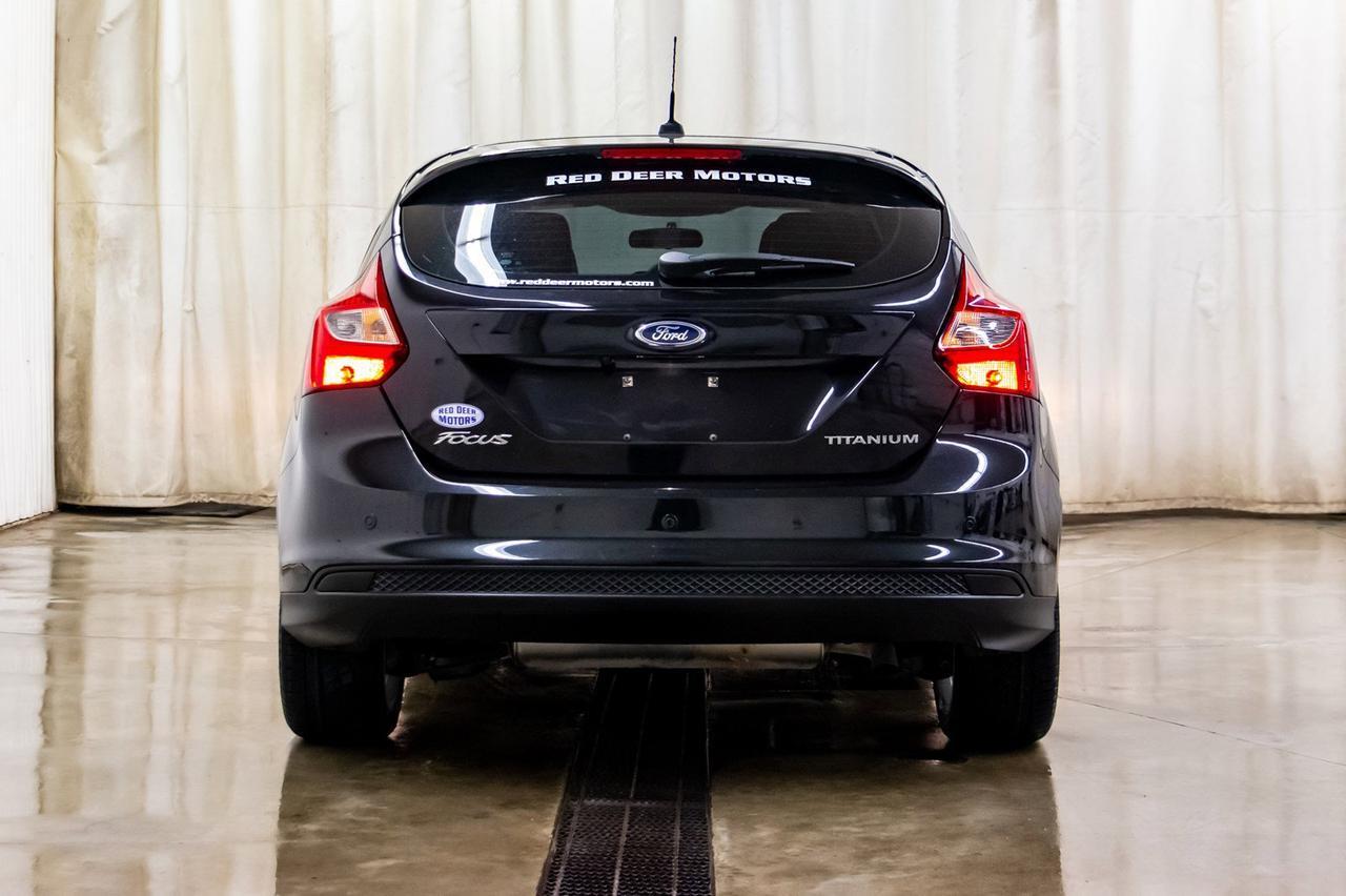 2013 Ford Focus Titanium Hatchback Leather Roof Nav Red Deer AB