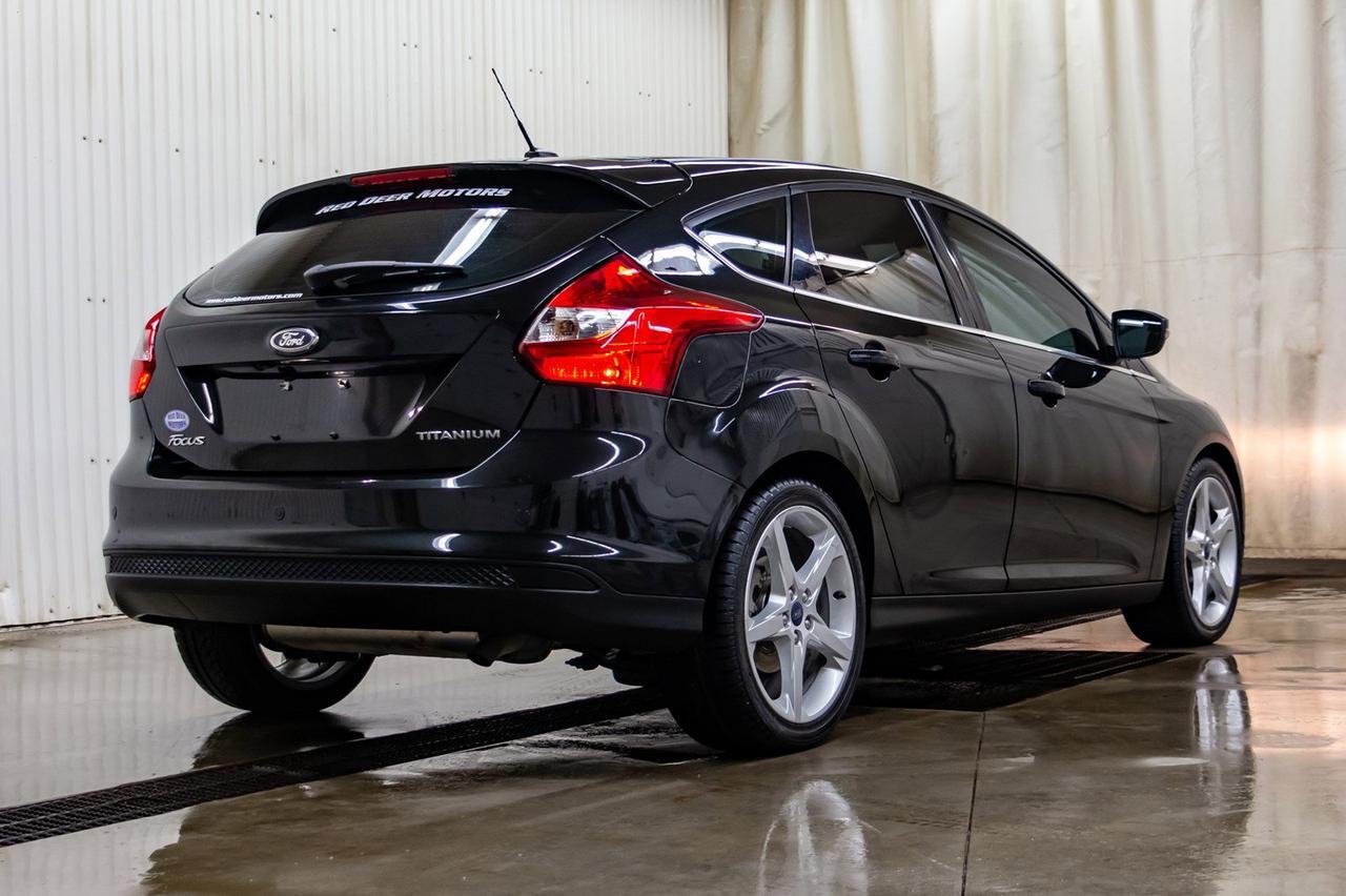 2013 Ford Focus Titanium Hatchback Leather Roof Nav Red Deer AB