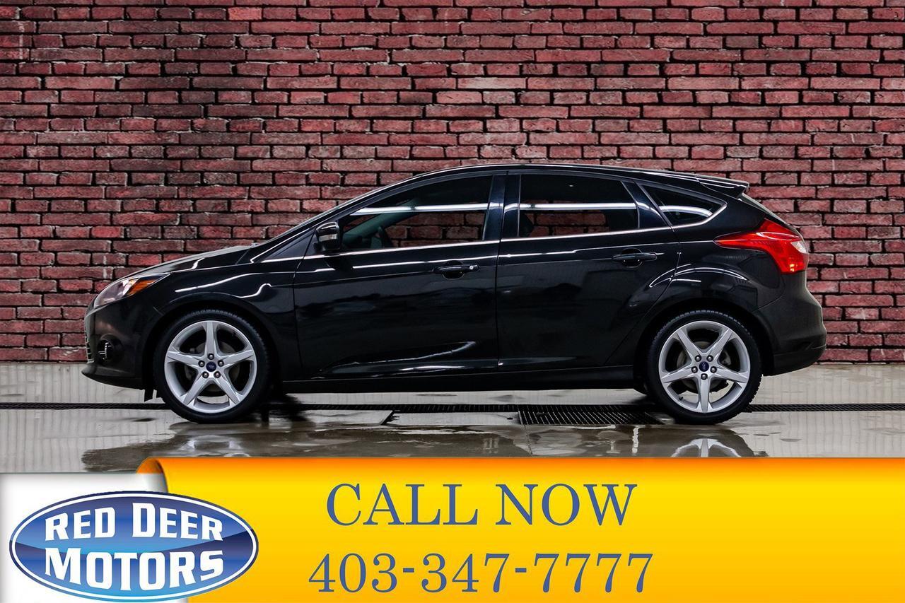 2013 Ford Focus Titanium Hatchback Leather Roof Nav Red Deer AB